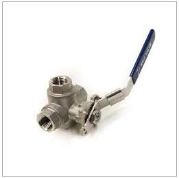 CF3M 3 way l port ball valve
