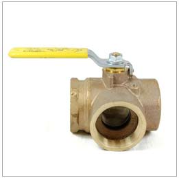 Cw617n Brass 3 Way Ball Valve