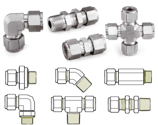 316 Stainless Steel Tube to Male Pipe Thread