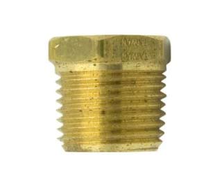 Brass NPTF Hex Head Plug
