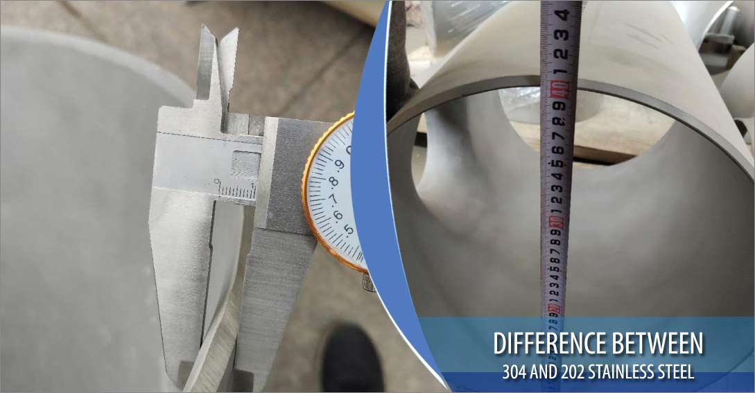 Difference between 304 and 202 stainless steel
