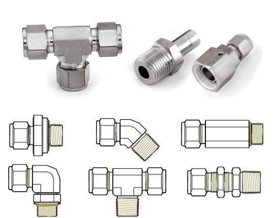 Duplex Tube to Male Pipe Thread