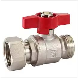 EN331 Gas Brass Male x Female Angle Pattern Ball Valve 
