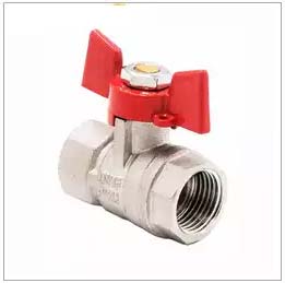 Locking Butterfly Handle Brass Ball Valve