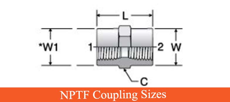 NPTF Coupling Sizes