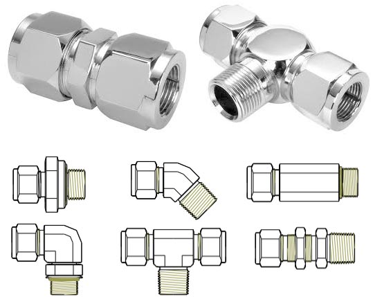 Stainless Steel 316ti Tube to Male Pipe Thread